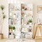 Costway 5-Shelf Storage Bookcase Modern Multi-Functional Display Cabinet Furniture Black/White/Walnut